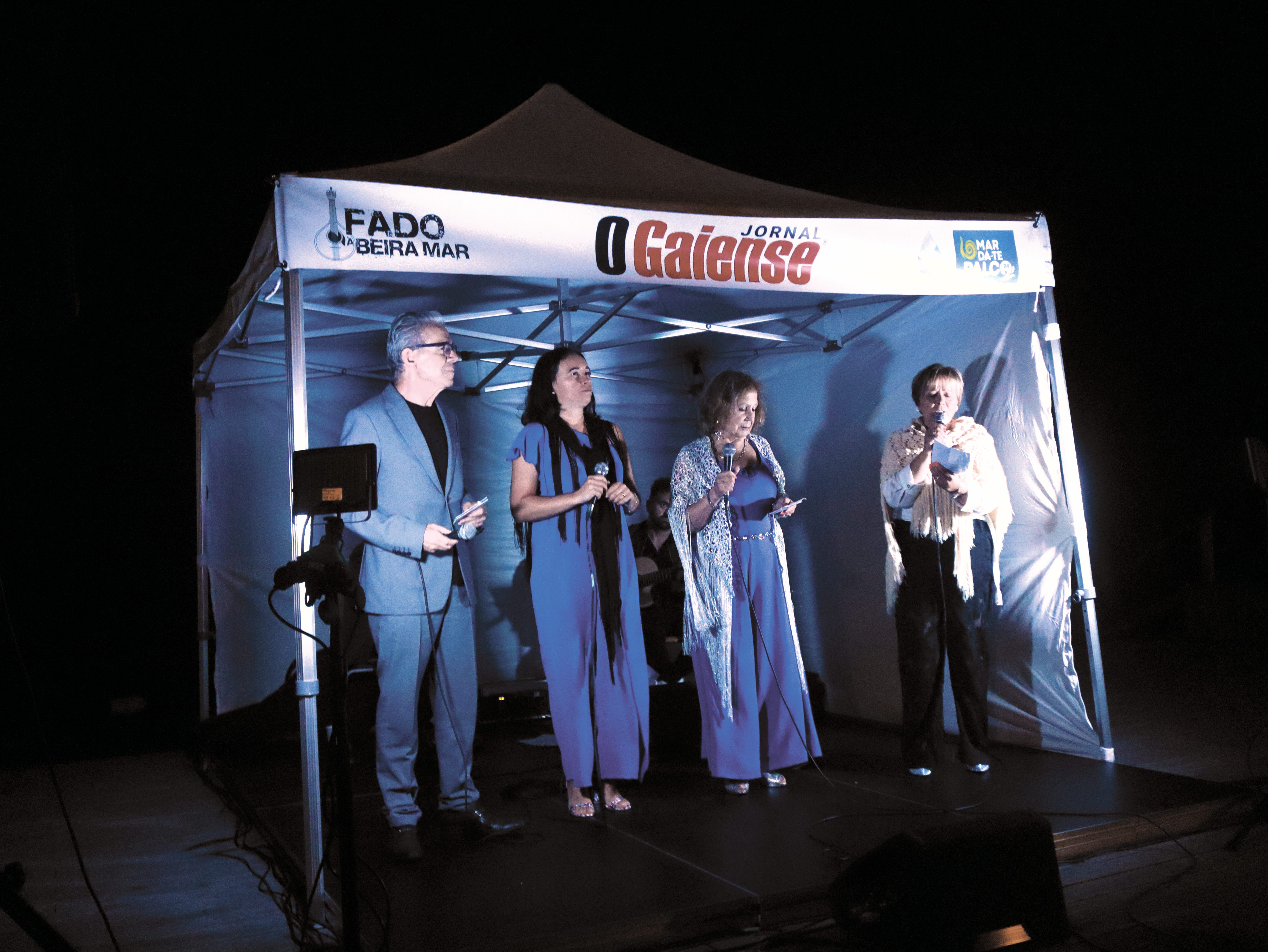 Quatro fadistas que cantaram e encantaram: Filomeno Silva, Ana César, Aida Arménia e Filomena Sousa