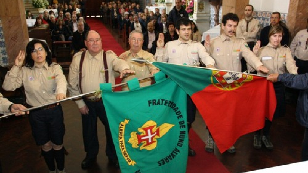 Um dos momentos da Taça Itinerante - Escuteiros Adultos