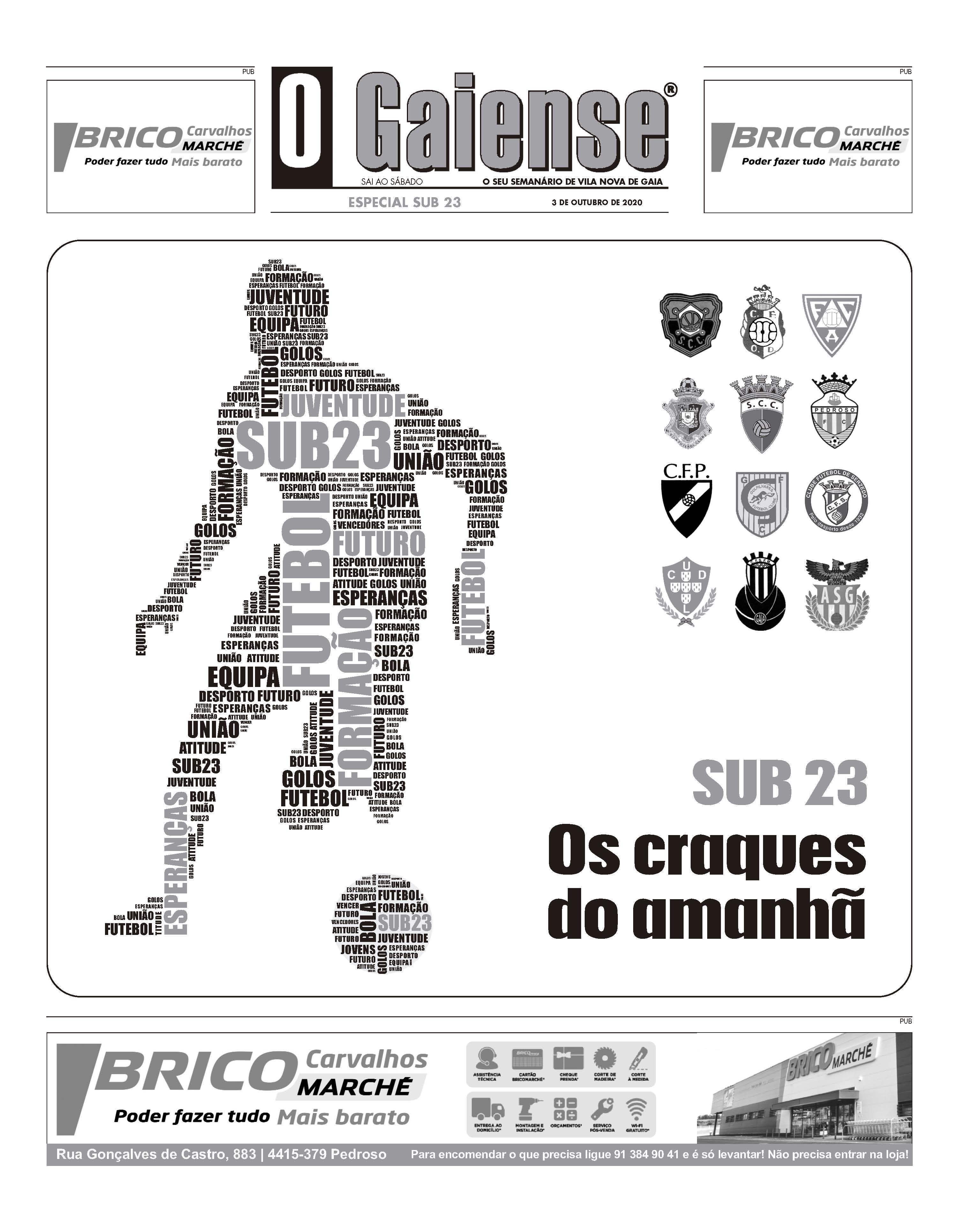 Capa do Suplemento Sub 23