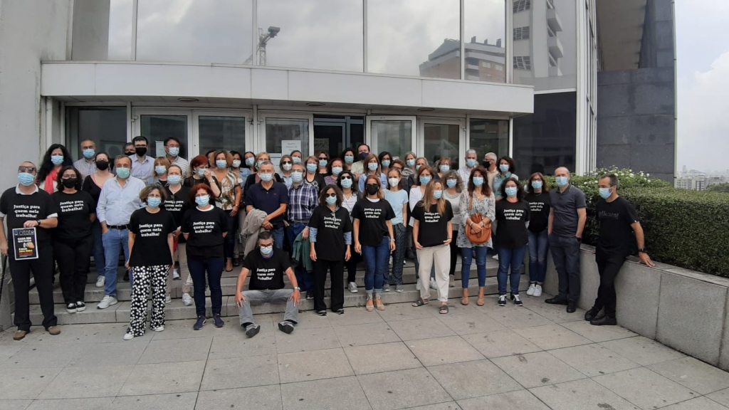 Oficiais de justiça do Tribunal de Gaia posaram para O Gaiense